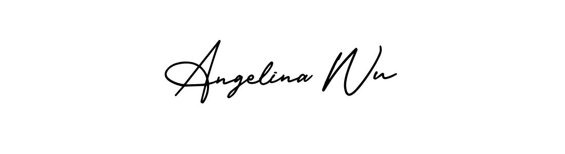 Also we have Angelina Wu name is the best signature style. Create professional handwritten signature collection using AmerikaSignatureDemo-Regular autograph style. Angelina Wu signature style 3 images and pictures png