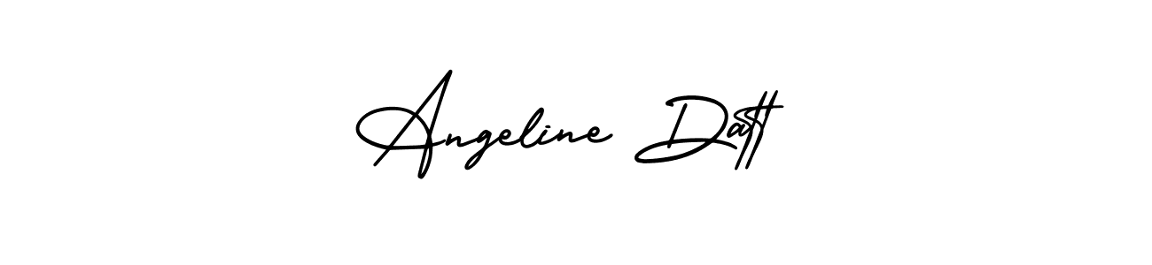 Check out images of Autograph of Angeline Datt name. Actor Angeline Datt Signature Style. AmerikaSignatureDemo-Regular is a professional sign style online. Angeline Datt signature style 3 images and pictures png