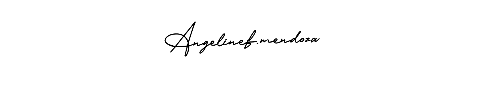 It looks lik you need a new signature style for name Angelinef.mendoza. Design unique handwritten (AmerikaSignatureDemo-Regular) signature with our free signature maker in just a few clicks. Angelinef.mendoza signature style 3 images and pictures png