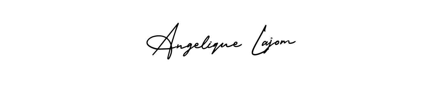 Check out images of Autograph of Angelique Lajom name. Actor Angelique Lajom Signature Style. AmerikaSignatureDemo-Regular is a professional sign style online. Angelique Lajom signature style 3 images and pictures png