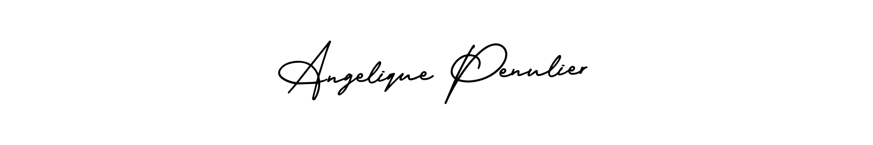 How to make Angelique Penulier name signature. Use AmerikaSignatureDemo-Regular style for creating short signs online. This is the latest handwritten sign. Angelique Penulier signature style 3 images and pictures png