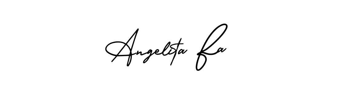 You can use this online signature creator to create a handwritten signature for the name Angelita Fa. This is the best online autograph maker. Angelita Fa signature style 3 images and pictures png