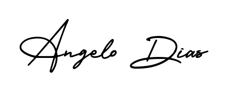 The AmerikaSignatureDemo-Regular lettering style adds unique flourish to name Angelo Dias. Stand out with a custom digital autograph made in seconds. Angelo Dias signature style 3 images and pictures png