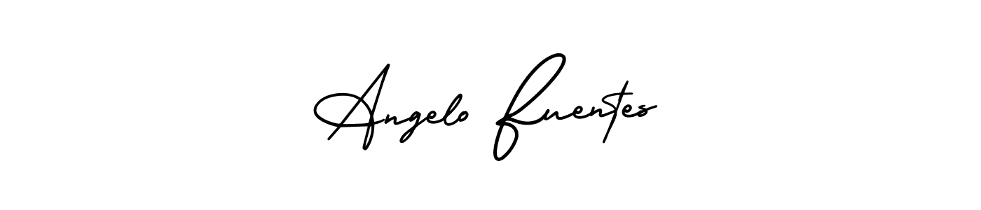 Similarly AmerikaSignatureDemo-Regular is the best handwritten signature design. Signature creator online .You can use it as an online autograph creator for name Angelo Fuentes. Angelo Fuentes signature style 3 images and pictures png