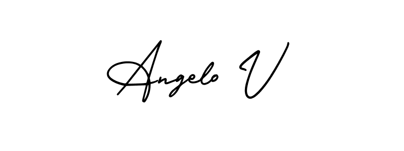 Design your own signature with our free online signature maker. With this signature software, you can create a handwritten (AmerikaSignatureDemo-Regular) signature for name Angelo V. Angelo V signature style 3 images and pictures png