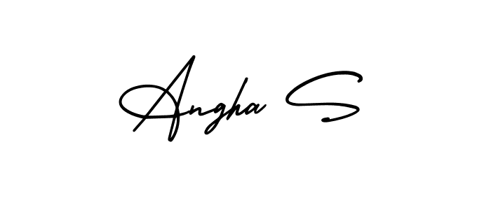 Best and Professional Signature Style for Angha S. AmerikaSignatureDemo-Regular Best Signature Style Collection. Angha S signature style 3 images and pictures png