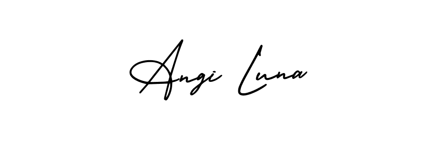 It looks lik you need a new signature style for name Angi Luna. Design unique handwritten (AmerikaSignatureDemo-Regular) signature with our free signature maker in just a few clicks. Angi Luna signature style 3 images and pictures png