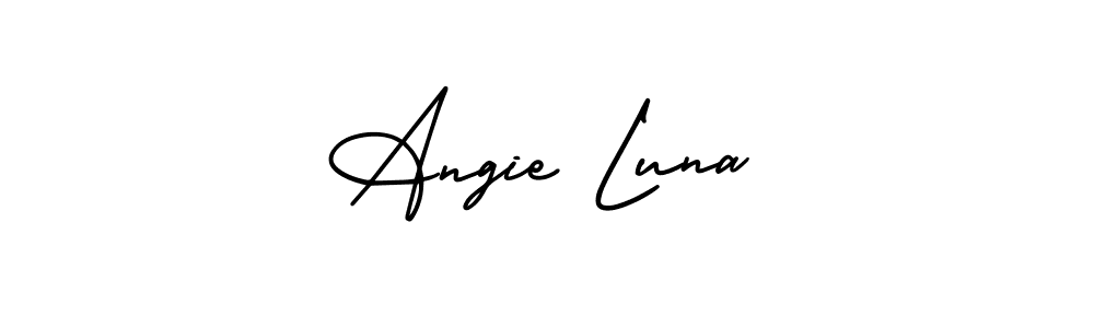 Best and Professional Signature Style for Angie Luna. AmerikaSignatureDemo-Regular Best Signature Style Collection. Angie Luna signature style 3 images and pictures png