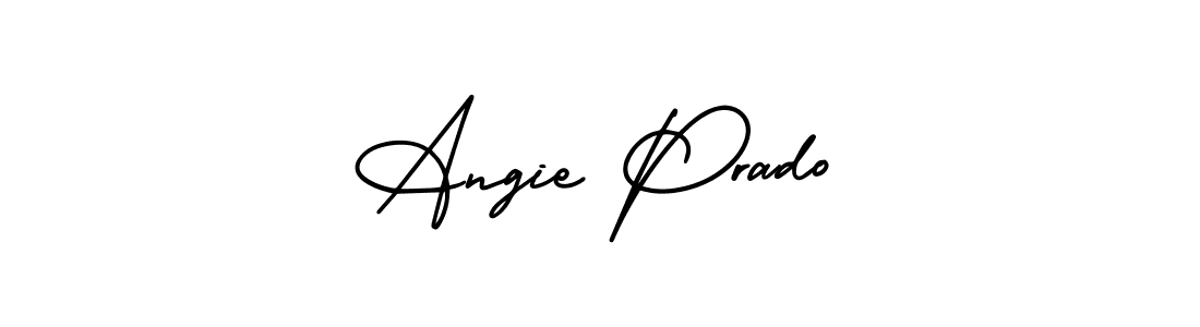 Design your own signature with our free online signature maker. With this signature software, you can create a handwritten (AmerikaSignatureDemo-Regular) signature for name Angie Prado. Angie Prado signature style 3 images and pictures png