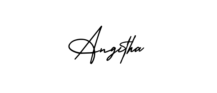 Make a beautiful signature design for name Angitha. With this signature (AmerikaSignatureDemo-Regular) style, you can create a handwritten signature for free. Angitha signature style 3 images and pictures png