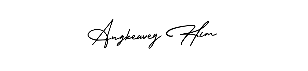 It looks lik you need a new signature style for name Angkeavey Him. Design unique handwritten (AmerikaSignatureDemo-Regular) signature with our free signature maker in just a few clicks. Angkeavey Him signature style 3 images and pictures png