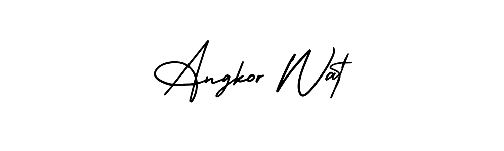 You should practise on your own different ways (AmerikaSignatureDemo-Regular) to write your name (Angkor Wat) in signature. don't let someone else do it for you. Angkor Wat signature style 3 images and pictures png