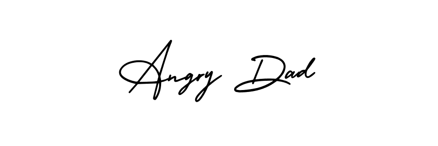 Use a signature maker to create a handwritten signature online. With this signature software, you can design (AmerikaSignatureDemo-Regular) your own signature for name Angry Dad. Angry Dad signature style 3 images and pictures png