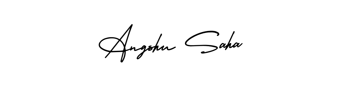 if you are searching for the best signature style for your name Angshu Saha. so please give up your signature search. here we have designed multiple signature styles  using AmerikaSignatureDemo-Regular. Angshu Saha signature style 3 images and pictures png