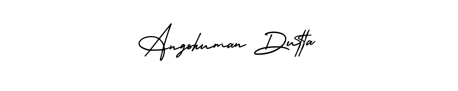 How to make Angshuman Dutta signature? AmerikaSignatureDemo-Regular is a professional autograph style. Create handwritten signature for Angshuman Dutta name. Angshuman Dutta signature style 3 images and pictures png