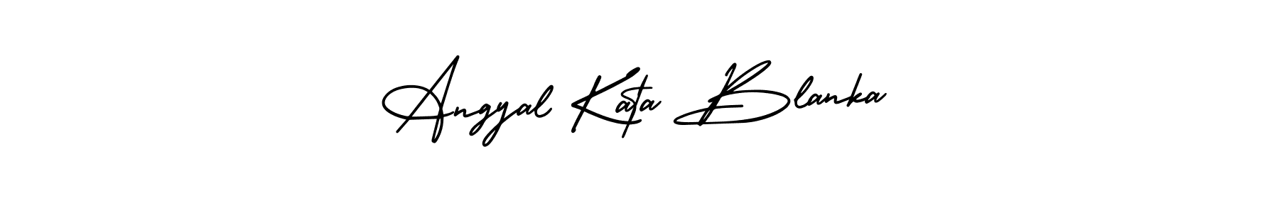 Use a signature maker to create a handwritten signature online. With this signature software, you can design (AmerikaSignatureDemo-Regular) your own signature for name Angyal Kata Blanka. Angyal Kata Blanka signature style 3 images and pictures png