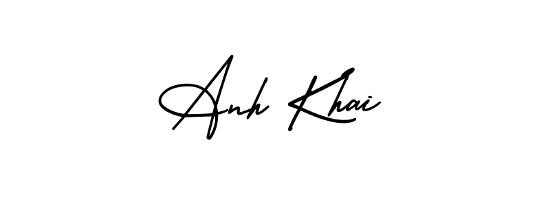 You can use this online signature creator to create a handwritten signature for the name Anh Khai. This is the best online autograph maker. Anh Khai signature style 3 images and pictures png