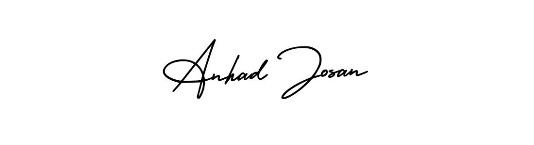 Make a beautiful signature design for name Anhad Josan. Use this online signature maker to create a handwritten signature for free. Anhad Josan signature style 3 images and pictures png