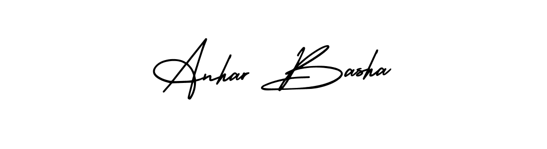 Use a signature maker to create a handwritten signature online. With this signature software, you can design (AmerikaSignatureDemo-Regular) your own signature for name Anhar Basha. Anhar Basha signature style 3 images and pictures png