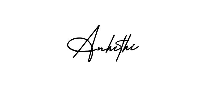 Design your own signature with our free online signature maker. With this signature software, you can create a handwritten (AmerikaSignatureDemo-Regular) signature for name Anhithi. Anhithi signature style 3 images and pictures png