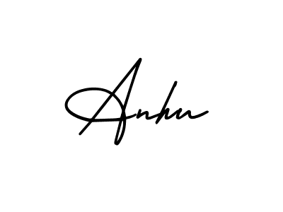 Create a beautiful signature design for name Anhu. With this signature (AmerikaSignatureDemo-Regular) fonts, you can make a handwritten signature for free. Anhu signature style 3 images and pictures png