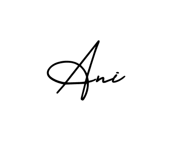 How to make Ani  name signature. Use AmerikaSignatureDemo-Regular style for creating short signs online. This is the latest handwritten sign. Ani  signature style 3 images and pictures png
