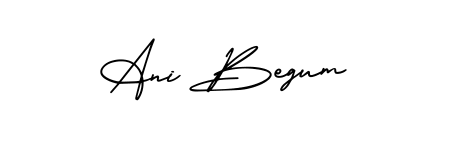 if you are searching for the best signature style for your name Ani Begum. so please give up your signature search. here we have designed multiple signature styles  using AmerikaSignatureDemo-Regular. Ani Begum signature style 3 images and pictures png