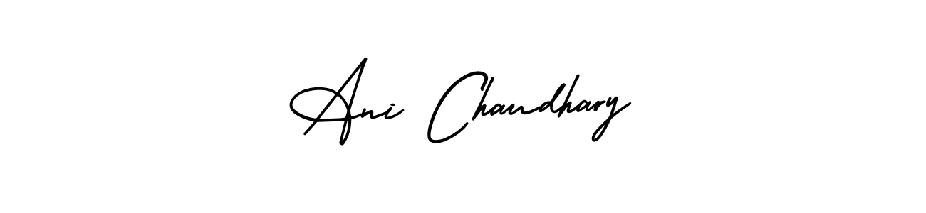 How to Draw Ani Chaudhary signature style? AmerikaSignatureDemo-Regular is a latest design signature styles for name Ani Chaudhary. Ani Chaudhary signature style 3 images and pictures png