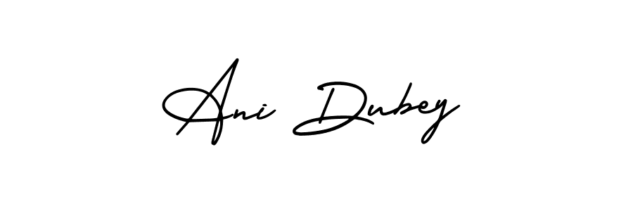 How to make Ani Dubey name signature. Use AmerikaSignatureDemo-Regular style for creating short signs online. This is the latest handwritten sign. Ani Dubey signature style 3 images and pictures png