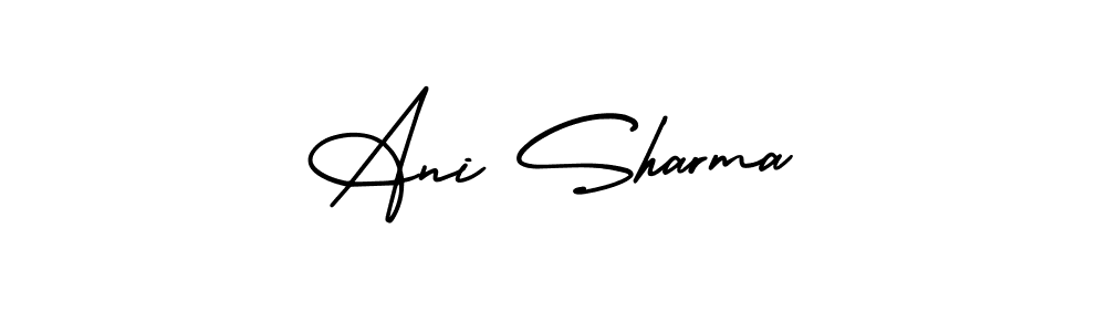 AmerikaSignatureDemo-Regular is a professional signature style that is perfect for those who want to add a touch of class to their signature. It is also a great choice for those who want to make their signature more unique. Get Ani Sharma name to fancy signature for free. Ani Sharma signature style 3 images and pictures png