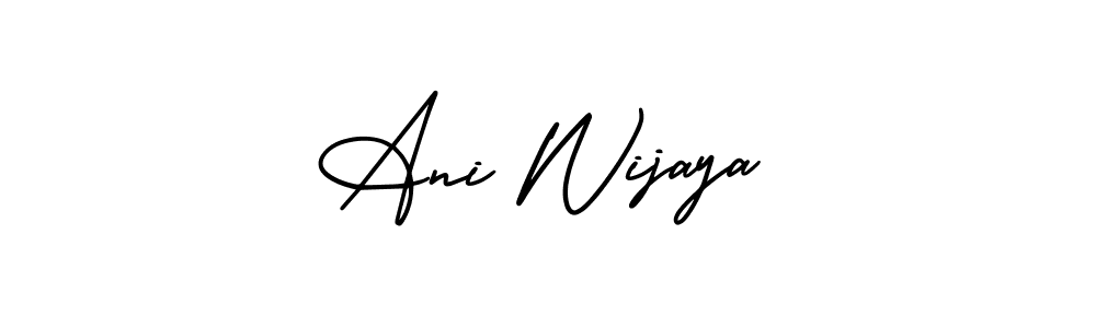 Ani Wijaya stylish signature style. Best Handwritten Sign (AmerikaSignatureDemo-Regular) for my name. Handwritten Signature Collection Ideas for my name Ani Wijaya. Ani Wijaya signature style 3 images and pictures png