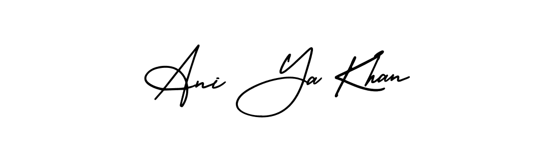 Also we have Ani Ya Khan name is the best signature style. Create professional handwritten signature collection using AmerikaSignatureDemo-Regular autograph style. Ani Ya Khan signature style 3 images and pictures png