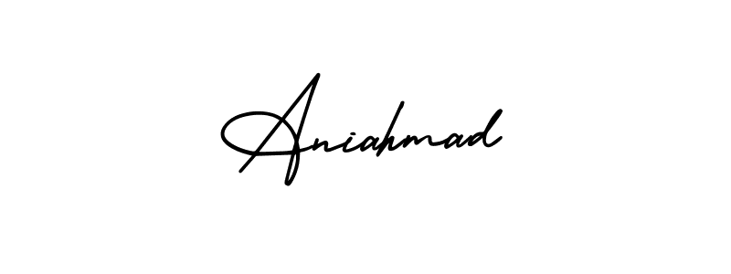 Once you've used our free online signature maker to create your best signature AmerikaSignatureDemo-Regular style, it's time to enjoy all of the benefits that Aniahmad name signing documents. Aniahmad signature style 3 images and pictures png