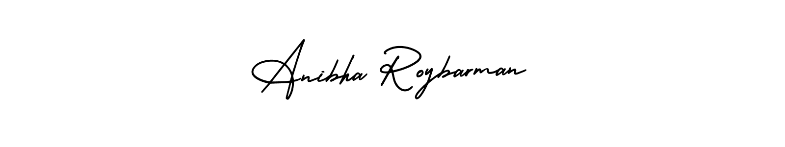 Anibha Roybarman stylish signature style. Best Handwritten Sign (AmerikaSignatureDemo-Regular) for my name. Handwritten Signature Collection Ideas for my name Anibha Roybarman. Anibha Roybarman signature style 3 images and pictures png