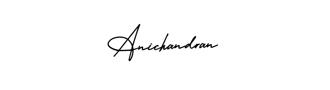 How to make Anichandran signature? AmerikaSignatureDemo-Regular is a professional autograph style. Create handwritten signature for Anichandran name. Anichandran signature style 3 images and pictures png