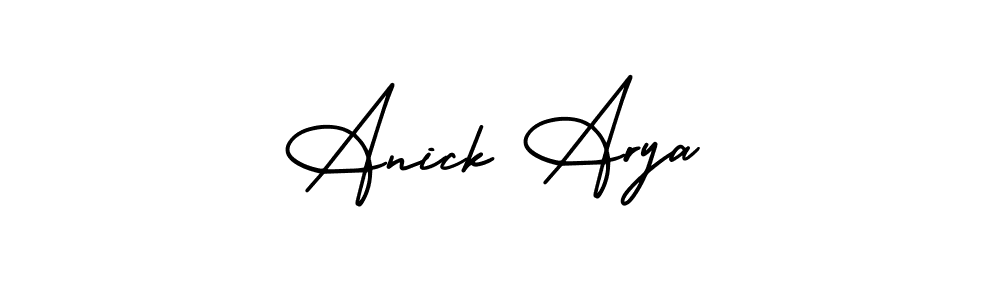 You can use this online signature creator to create a handwritten signature for the name Anick Arya. This is the best online autograph maker. Anick Arya signature style 3 images and pictures png