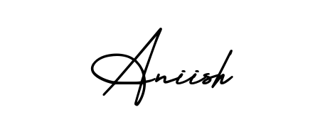 Build your personal autograph collection for name Aniish with AmerikaSignatureDemo-Regular design. Browse, select, and save your favorites. Aniish signature style 3 images and pictures png