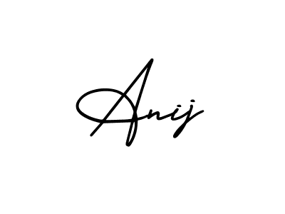 Make a beautiful signature design for name Anij. Use this online signature maker to create a handwritten signature for free. Anij signature style 3 images and pictures png