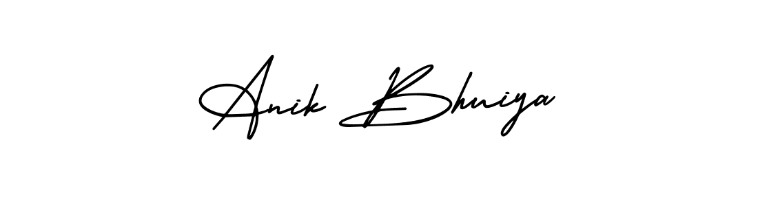 Anik Bhuiya stylish signature style. Best Handwritten Sign (AmerikaSignatureDemo-Regular) for my name. Handwritten Signature Collection Ideas for my name Anik Bhuiya. Anik Bhuiya signature style 3 images and pictures png