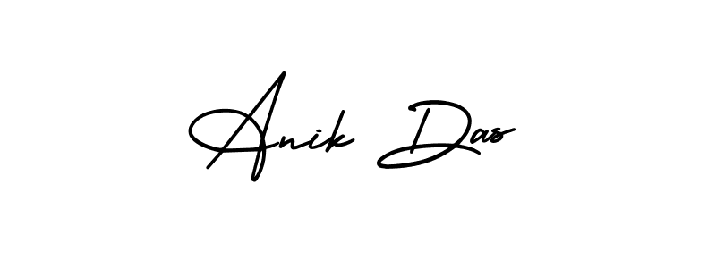 The best way (AmerikaSignatureDemo-Regular) to make a short signature is to pick only two or three words in your name. The name Anik Das include a total of six letters. For converting this name. Anik Das signature style 3 images and pictures png