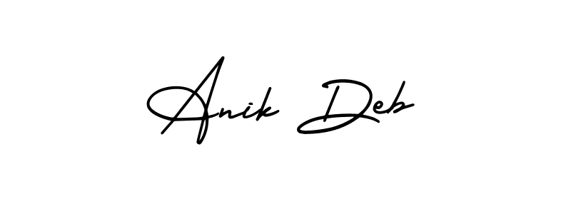 Also we have Anik Deb name is the best signature style. Create professional handwritten signature collection using AmerikaSignatureDemo-Regular autograph style. Anik Deb signature style 3 images and pictures png