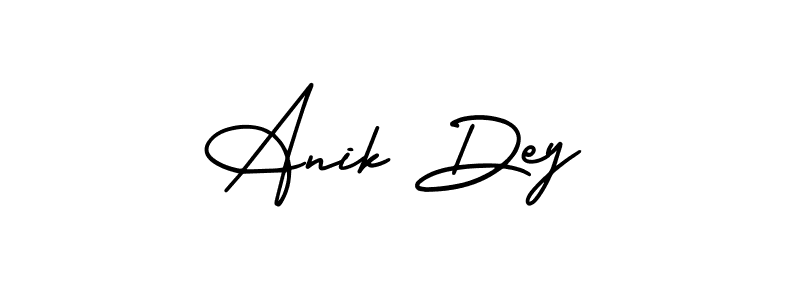 Design your own signature with our free online signature maker. With this signature software, you can create a handwritten (AmerikaSignatureDemo-Regular) signature for name Anik Dey. Anik Dey signature style 3 images and pictures png