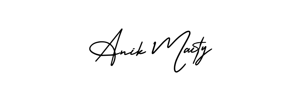 Also we have Anik Maity name is the best signature style. Create professional handwritten signature collection using AmerikaSignatureDemo-Regular autograph style. Anik Maity signature style 3 images and pictures png