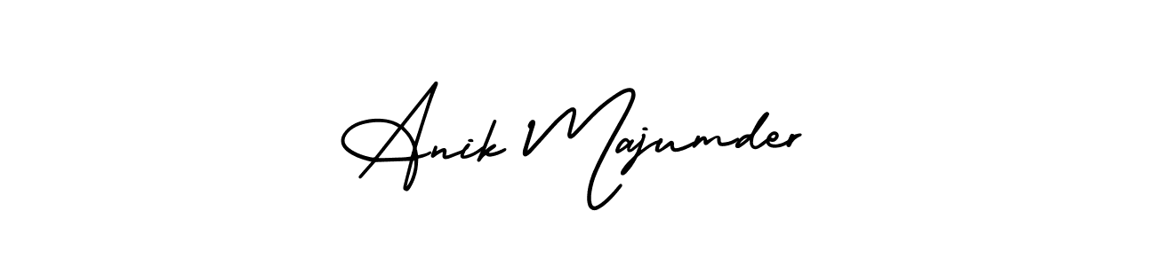 Also You can easily find your signature by using the search form. We will create Anik Majumder name handwritten signature images for you free of cost using AmerikaSignatureDemo-Regular sign style. Anik Majumder signature style 3 images and pictures png