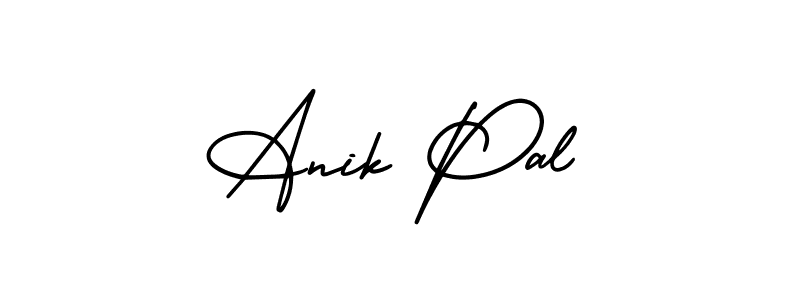 if you are searching for the best signature style for your name Anik Pal. so please give up your signature search. here we have designed multiple signature styles  using AmerikaSignatureDemo-Regular. Anik Pal signature style 3 images and pictures png