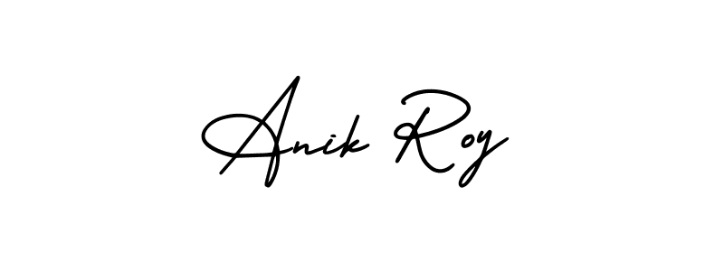 AmerikaSignatureDemo-Regular is a professional signature style that is perfect for those who want to add a touch of class to their signature. It is also a great choice for those who want to make their signature more unique. Get Anik Roy name to fancy signature for free. Anik Roy signature style 3 images and pictures png