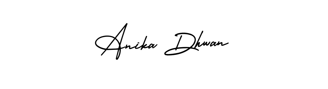 Make a beautiful signature design for name Anika Dhwan. Use this online signature maker to create a handwritten signature for free. Anika Dhwan signature style 3 images and pictures png