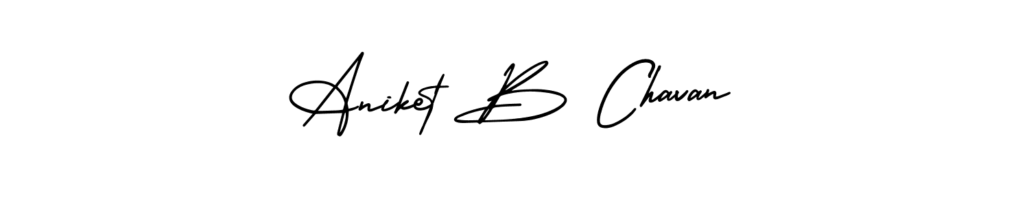 Make a beautiful signature design for name Aniket B Chavan. Use this online signature maker to create a handwritten signature for free. Aniket B Chavan signature style 3 images and pictures png