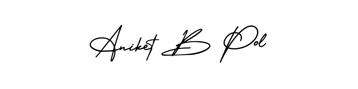 Make a short Aniket B Pol signature style. Manage your documents anywhere anytime using AmerikaSignatureDemo-Regular. Create and add eSignatures, submit forms, share and send files easily. Aniket B Pol signature style 3 images and pictures png