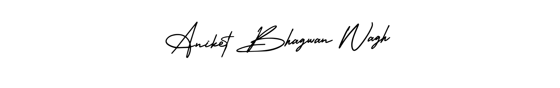 if you are searching for the best signature style for your name Aniket Bhagwan Wagh. so please give up your signature search. here we have designed multiple signature styles  using AmerikaSignatureDemo-Regular. Aniket Bhagwan Wagh signature style 3 images and pictures png